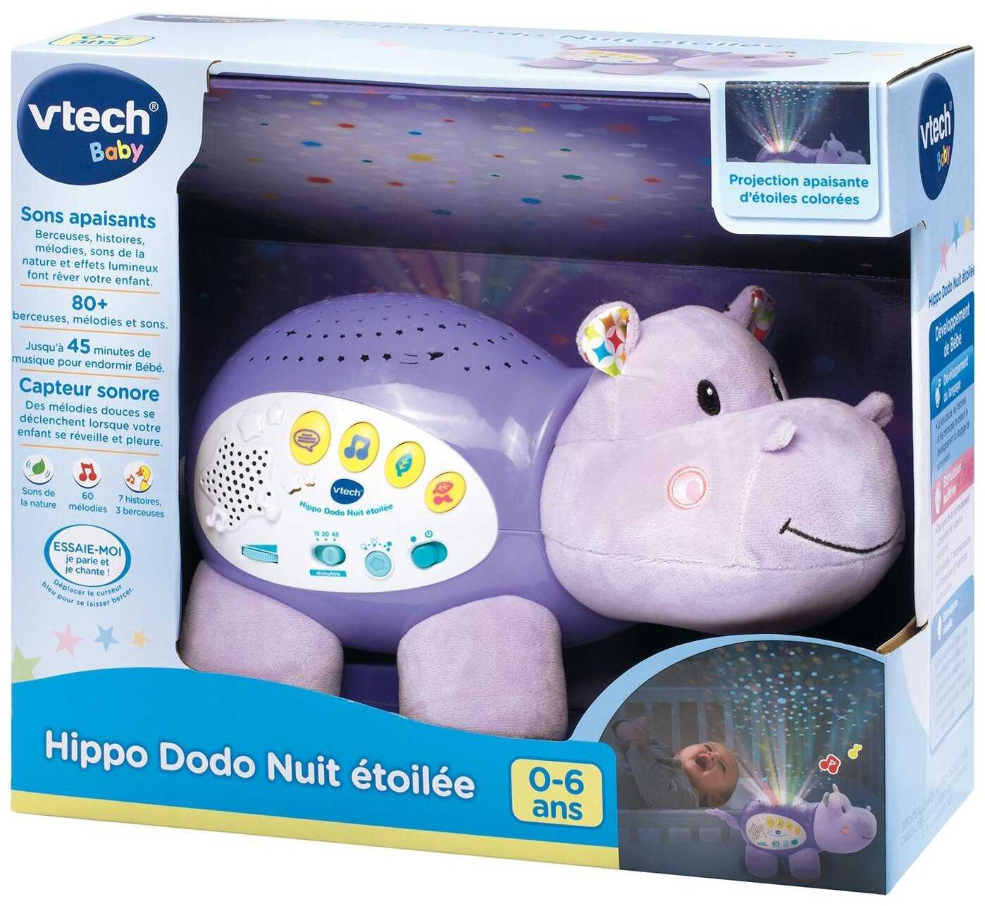Развивающая игрушка VTech Музыкальный проектор звездного неба «Бегемот» (80-180926) фотография 1