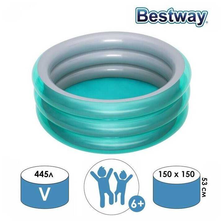 Бассейн Bestway Big Metallic 3-Ring (51041) фотография 6