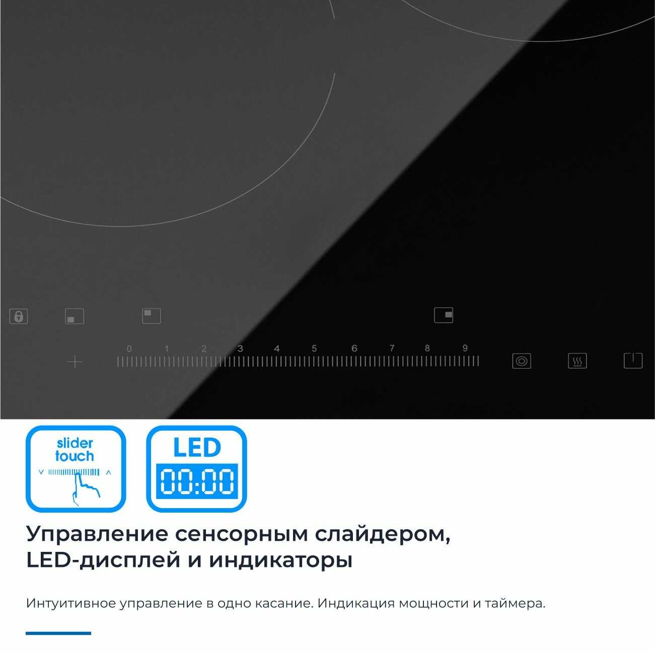 Варочная панель электрическая Zugel ZEH451B фотография 3