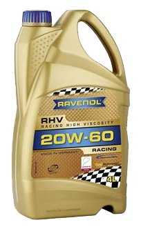Синтетическое моторное масло RAVENOL RHV Racing High Viscosity SAE 20W-60 фотография 3