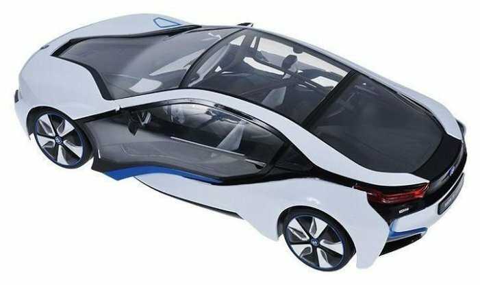 Легковой автомобиль Rastar BMW I8 (49600-11), 1:14, 33 см фотография 1