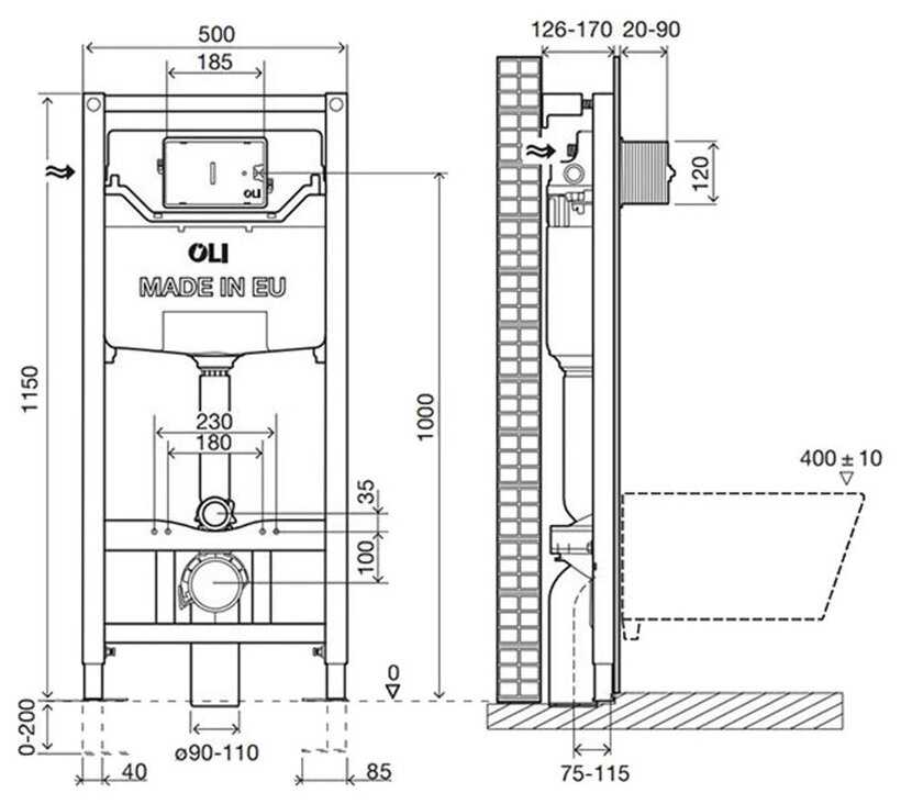 Рамная инсталляция OLI Sanitarblock (879235) фотография 7