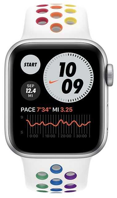 Умные часы Apple Watch SE GPS + Cellular 40мм Aluminum Case with Nike Sport Band фотография 7