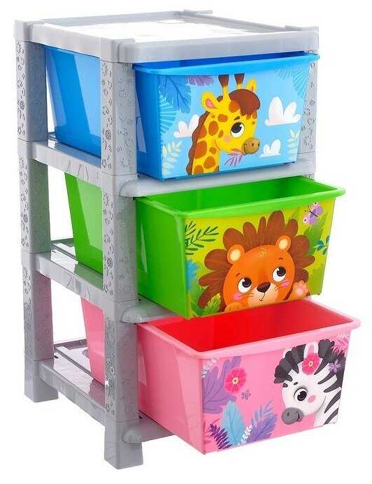 Комод детский Забавные животные фотография 2