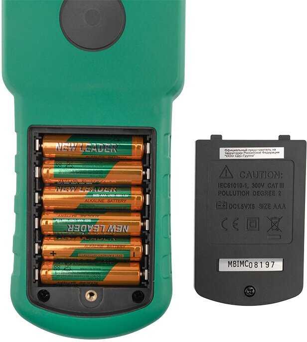 Кабельный локатор/детектор скрытой проводки MASTECH MS-6818 фотография 10