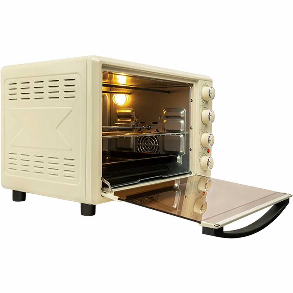 Мини-печь NORDFROST RC 350 W, электрическая настольная духовка, 1600 Вт, 35л, конвекция, гриль, таймер до 120 минут, 3 режима нагрева фотография 9