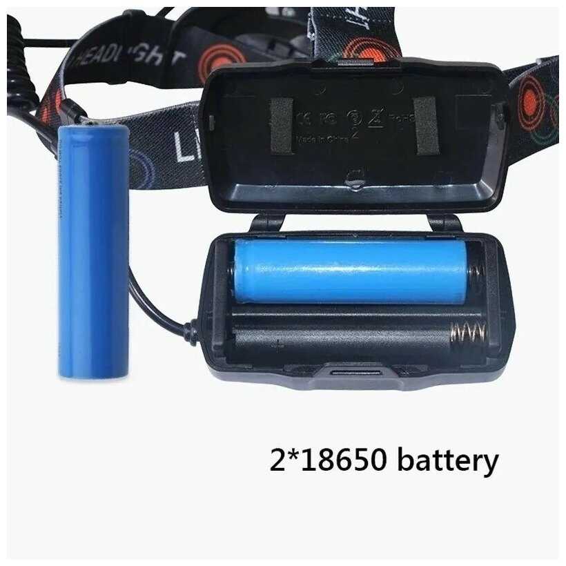 Налобный светодиодный фонарь 907-T6+COB HIGH POWER фотография 3