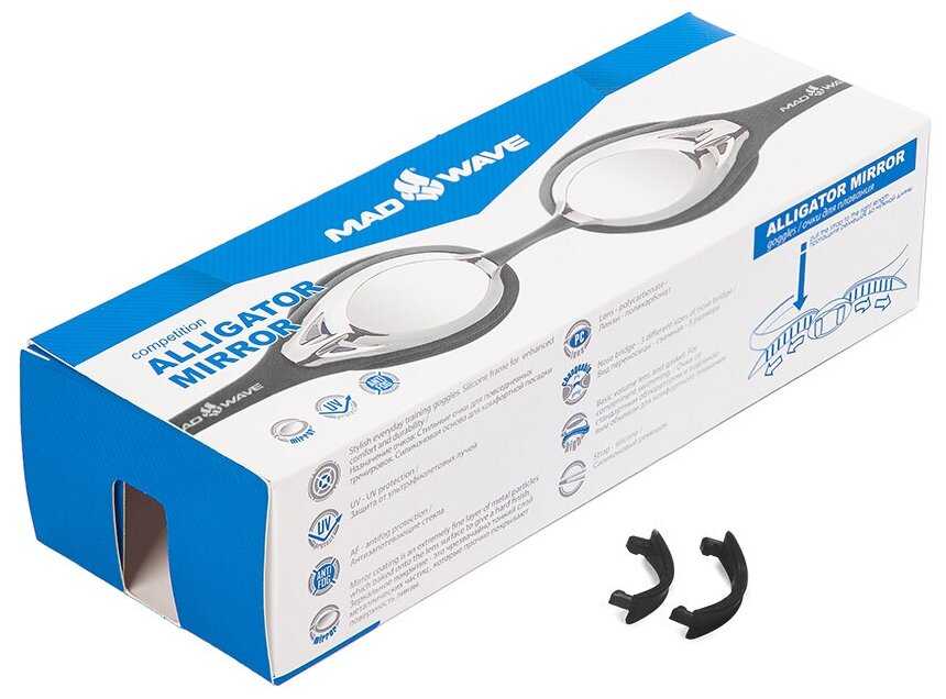 Очки для плавания MAD WAVE Alligator (M0427 13 0 01W) фотография 26
