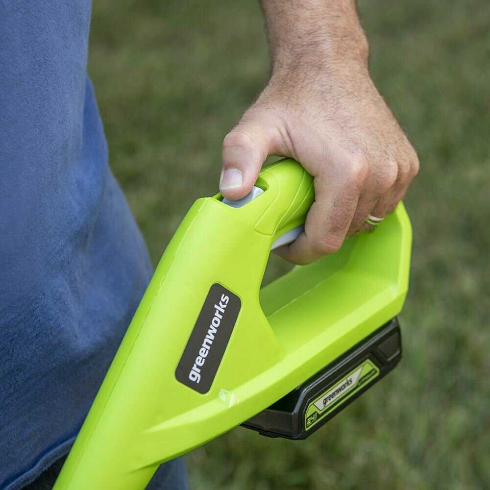Триммер аккумуляторный Greenworks G24LT25K2 (2107207) фотография 10