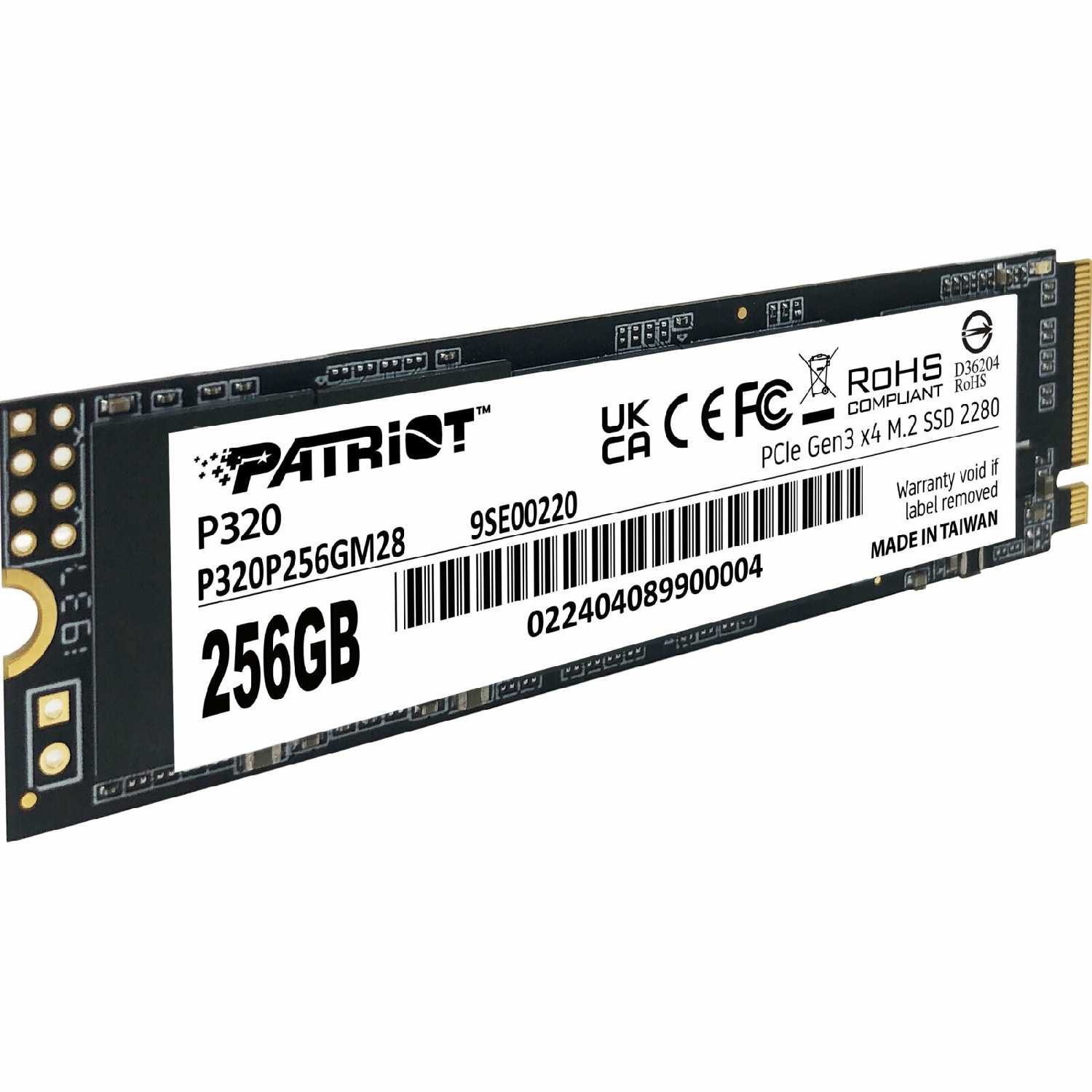 Твердотельный накопитель Patriot P320 [1TB 2280 PCI-E 3.0 x4] [P320P1TBM28] фотография 8