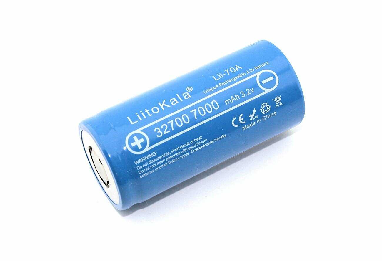 Аккумулятор LiitoKala 32700 LiFePO4 3.2В 7000mAh (Lii-70A) фотография 8