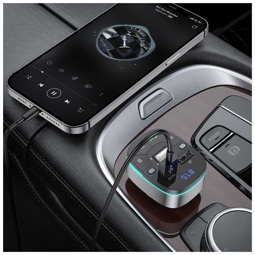 FM трансмиттер HOCO E71 (QC3.0 18W) фотография 21