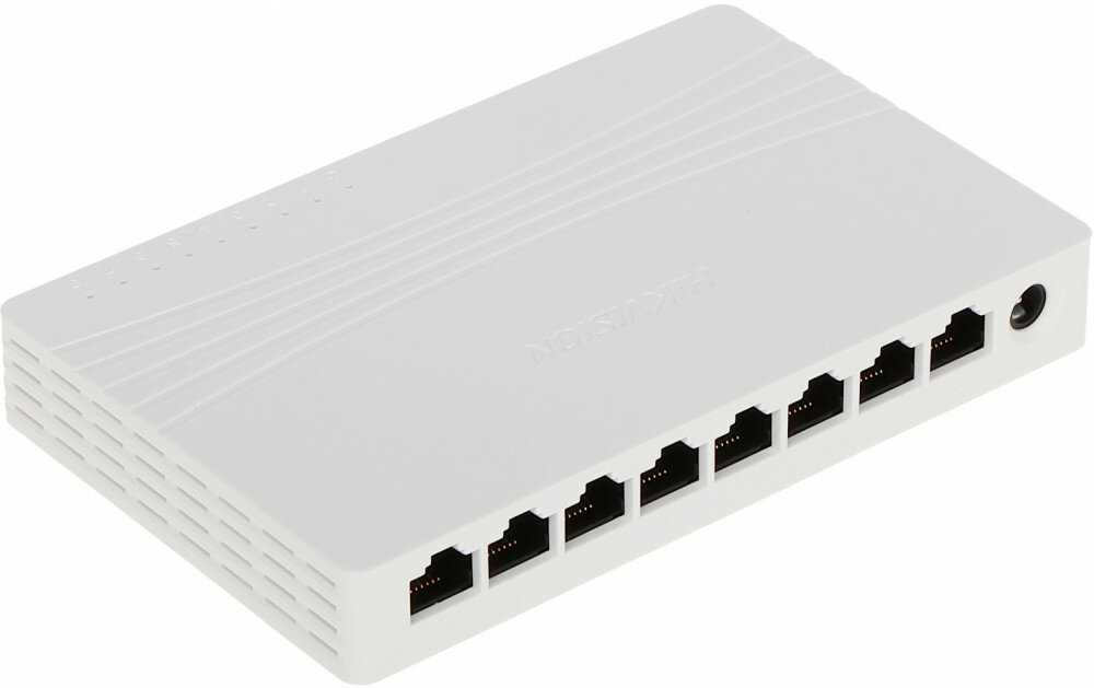Коммутатор Hikvision DS-3E0508D-E L2, Unmanaged, 8 Gigabit RJ45 ports фотография 5