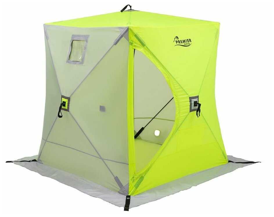 Зимняя платка Куб Premier Fishing 1,5х1,5 м (PR-ISC-150YLG) фотография 1