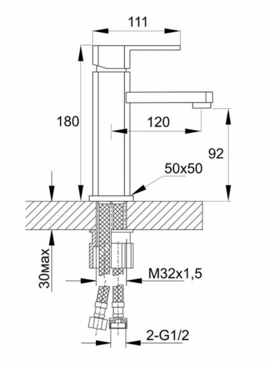 Смеситель для ванны и раковины Оружейная фотография 5