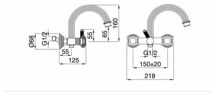 Смеситель CEZARES Olimp (VD-02-O) фотография 2