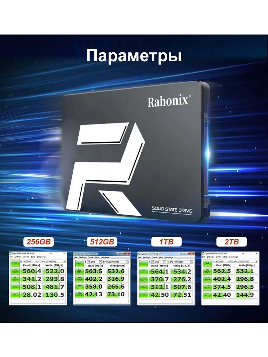 Жесткий диск SSD накопитель 2.5 SATA (512GB)