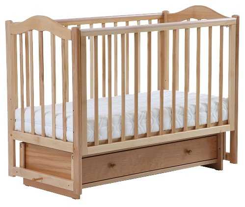 Кроватка ЛЕЛЬ (Кубаньлесстрой) Кубаночка-1 БИ 37.2, классическая, поперечный маятник фотография 2