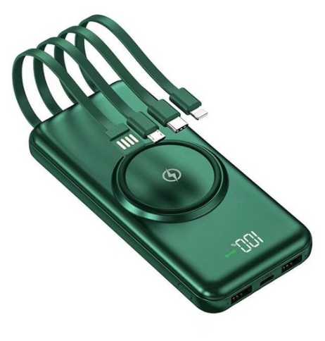 Универсальный Power Bank 20000mAh с беспроводной зарядкой