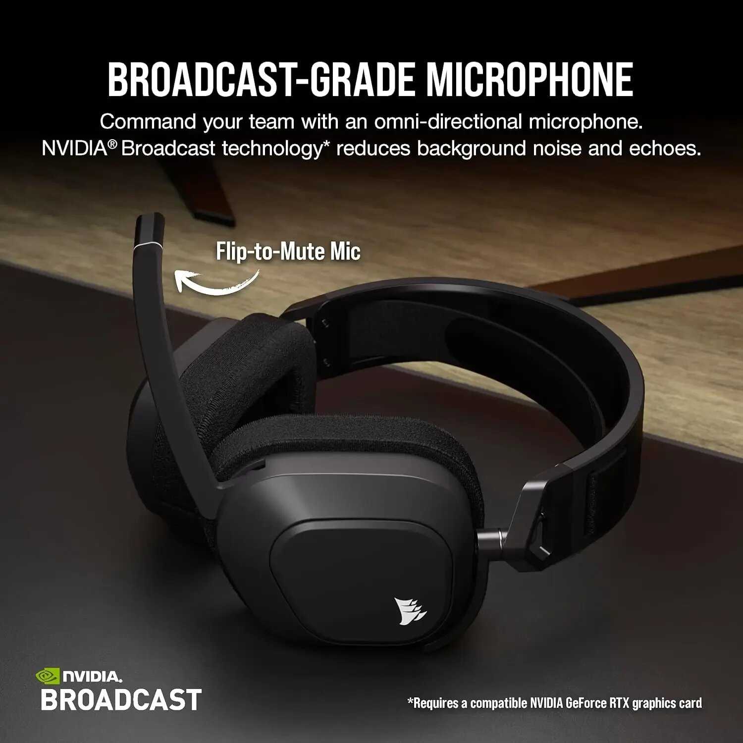 Беспроводная игровая гарнитура Corsair HS80 MAX с Bluetooth - Dolby атмосферs-качественным микрофоном фотография 4