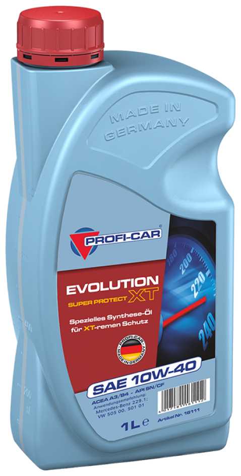 Полусинтетическое моторное масло PROFI-CAR Evolution XT SAE 10W-40 фотография 1