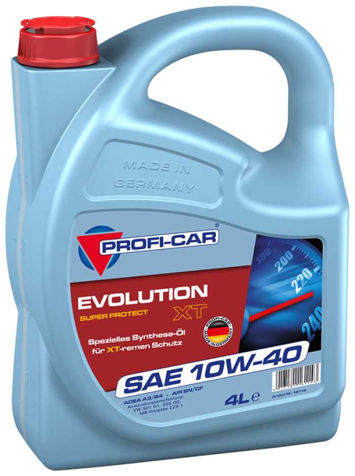 Полусинтетическое моторное масло PROFI-CAR Evolution XT SAE 10W-40 фотография 2