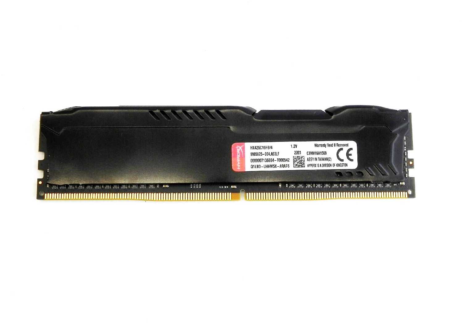Оперативная память HyperX Fury Black Series 4 ГБ DDR4 2666 МГц DIMM CL16 HX426C16FB/4 фотография 2