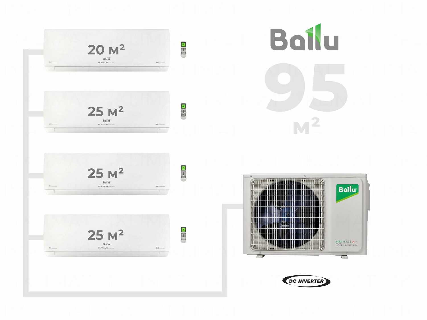 Канальный кондиционер Ballu BA2OI-FM/out-14HN8/EU+2BSUI-FM/in-07HN8/EU фотография 13