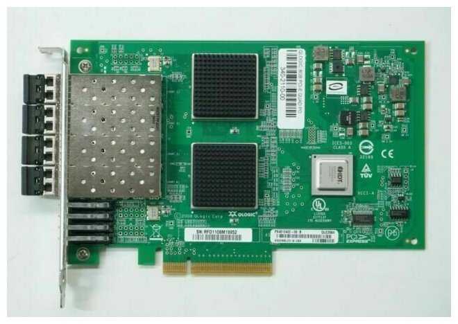 Сетевой адаптер QLogic QLE2564-CK Quad Port FC HBA, Multimode Optic LC, 8G, PCI-e фотография 3