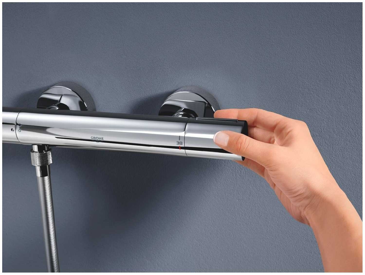 Термостат для ванны Grohe Grohtherm 800 Cosmopolitan 34765000, рычажный фотография 2