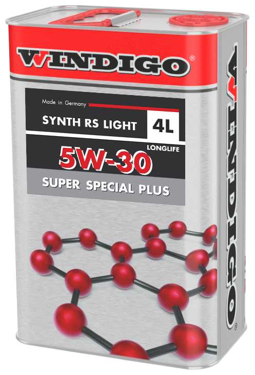 Синтетическое моторное масло WINDIGO SYNTH RS 5W-30 SUPER SPECIAL PLUS LIGHT фотография 1