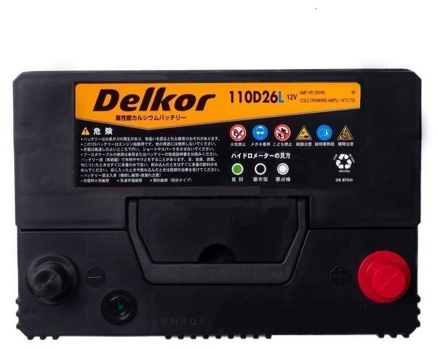 Аккумулятор автомобильный DELKOR 110D26L (6СТ-90) фотография 18