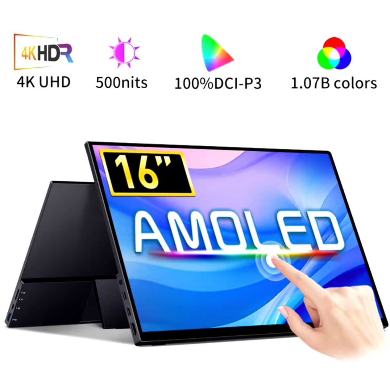 Портативный сенсорный монитор VCHANCE Портативный сенсорный монитор 4K OLED (VCHANCE)