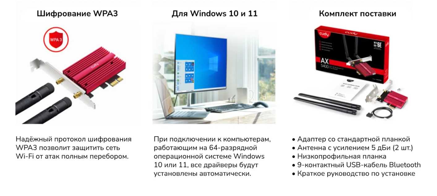 Сетевой PCI-E адаптер CUDY WE3000S фотография 6