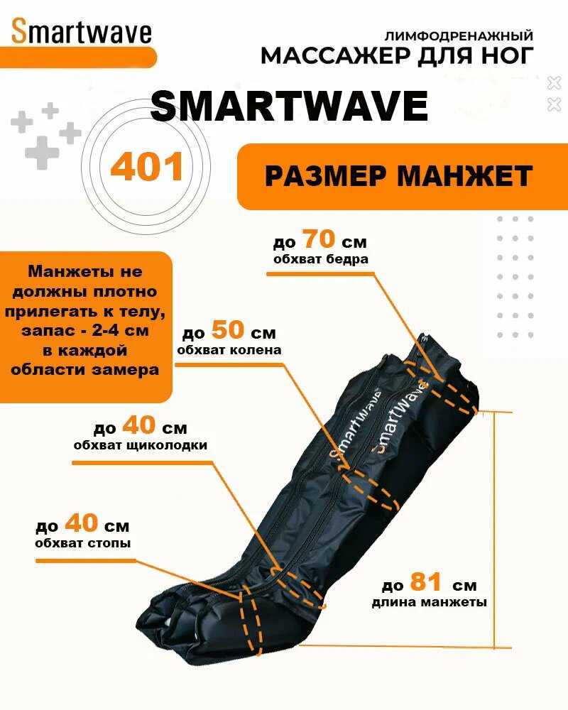 Массажер для ног SMARTWAVE 201. Массажер прессотерапии и лимфодренажа с инфракрасным прогревом. Массажер для ног фотография 3
