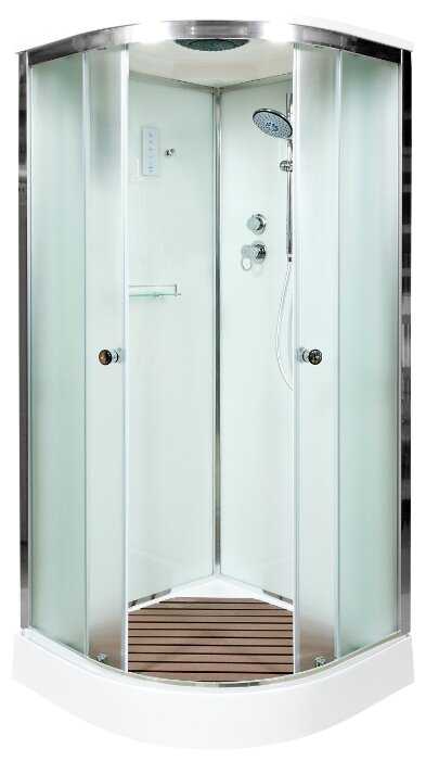 Душевая кабина Deto D08S с электрикой низкий поддон 80см*80см