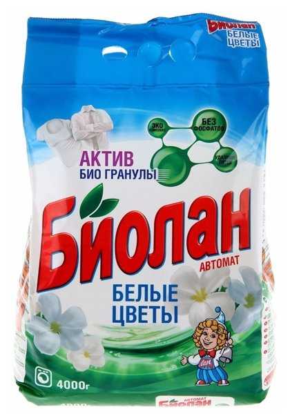 Стиральный порошок Биолан Белые цветы (автомат) фотография 3