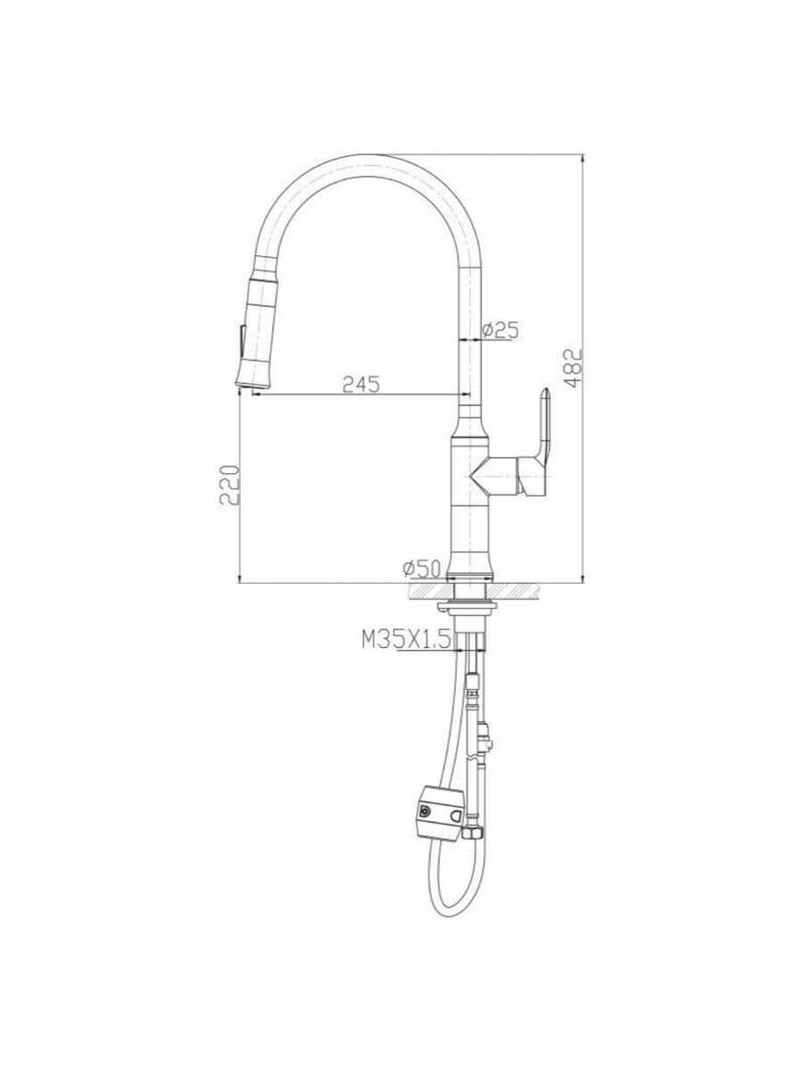 Смеситель для душа BelBagno BB-LAM38-IN фотография 14