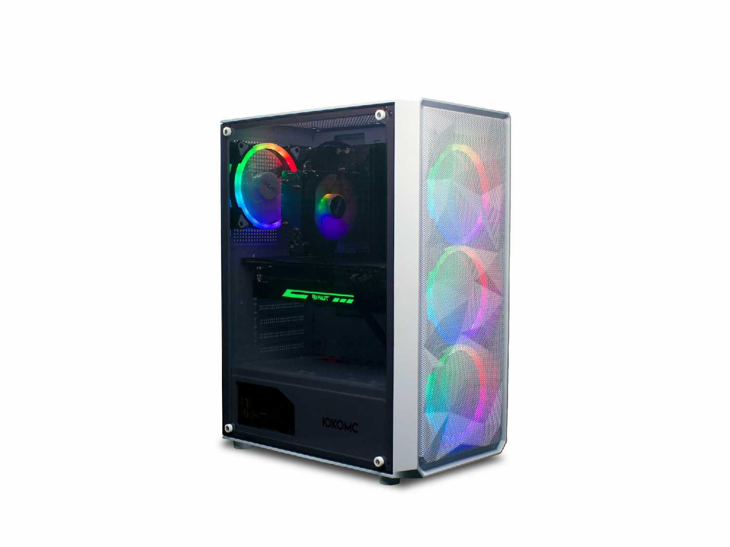 Игровой компьютер юкомс i3 14100F, RX 5700 XT 8GB, SSD 2TB, 32GB DDR4, БП TT500 500W фотография 5