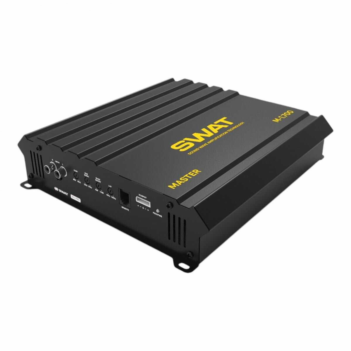 Усилитель звука автомобильный SWAT M-1.700 [1700 Вт class D] фотография 2