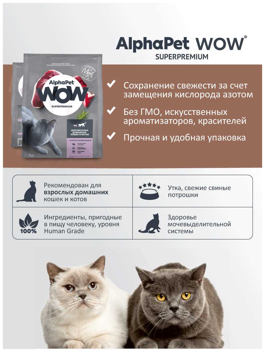 Корм AlphaPet WOW для взрослых домашних кошек фотография 2
