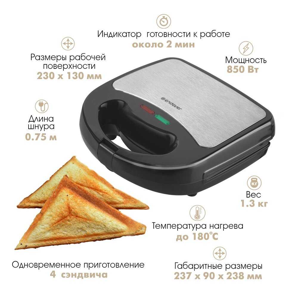 Сэндвичница Endever Skyline (SM-29) фотография 34