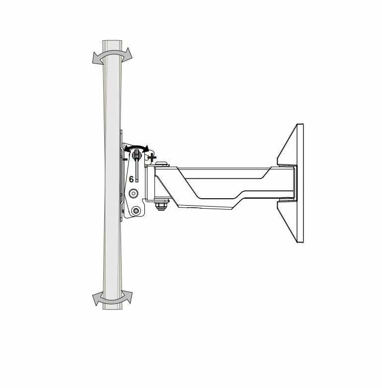 Наклонно-поворотный настенный кронштейн OmniMount OS40TP VESA 200 фотография 23