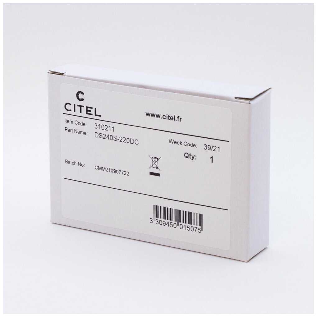 Устройство защиты от импульсных перенапряжений УЗИП CITEL DS240S-220DC (310211) для сети постоянного тока 220В DC фотография 2