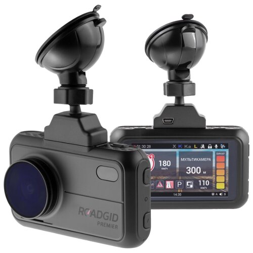 Видеорегистратор с радар-детектором Roadgid Premier SuperHD, ГЛОНАСС