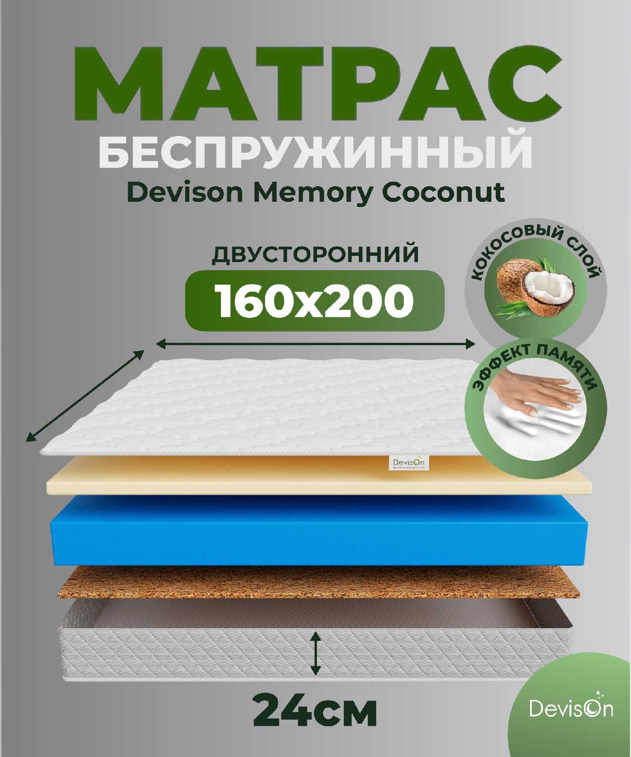 Матрас Devison Memory Optima