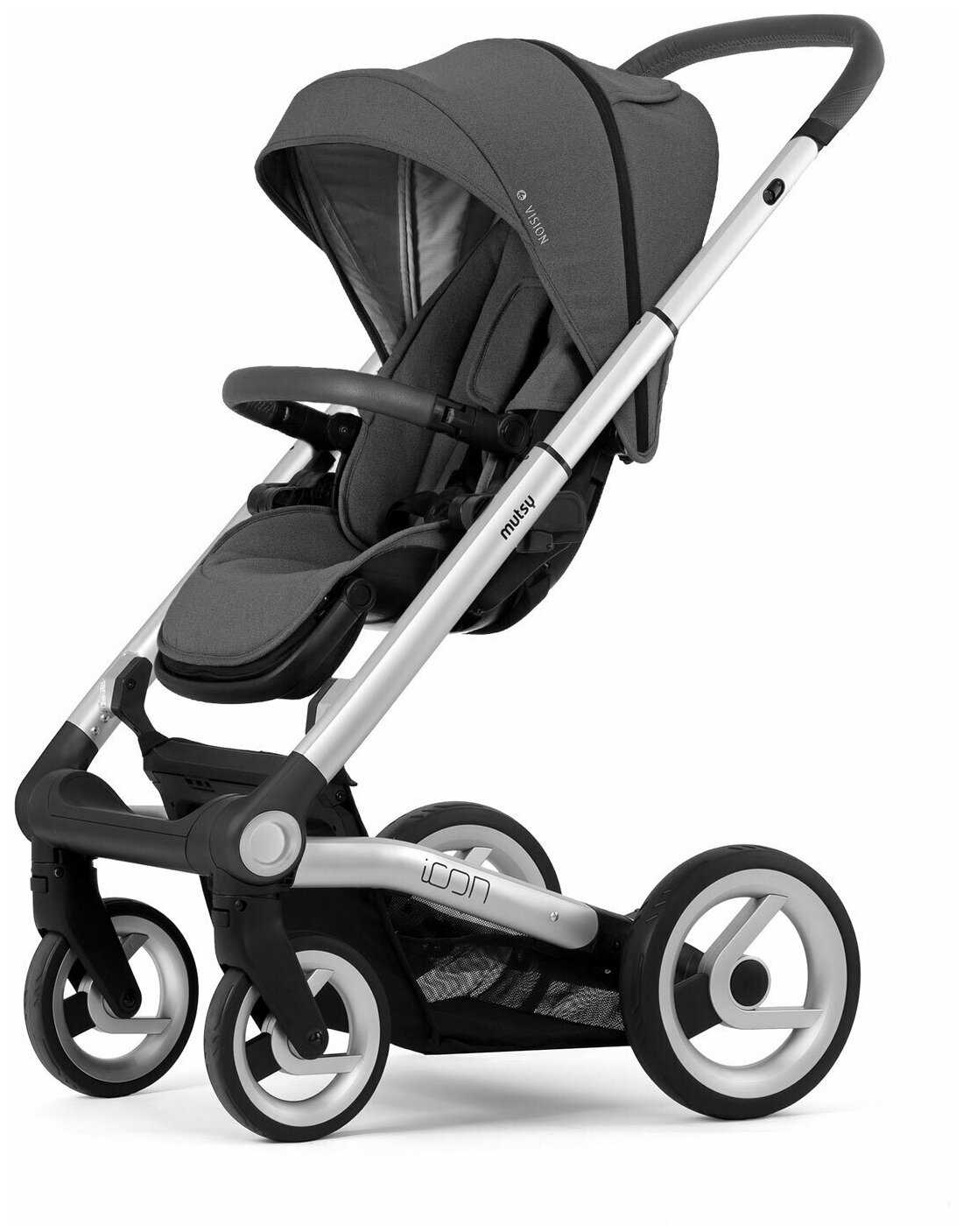 Коляска 2в1 Mutsy Icon Vision Titanium Grey, шасси Grey Frame Standart фотография 2