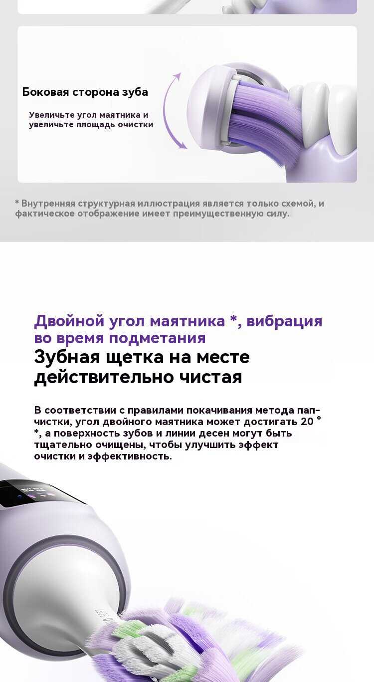 Электрическая зубная щетка Xiaomi Mijia Sonic Sweep Electric Toothbrush Pro (MES610) фотография 9