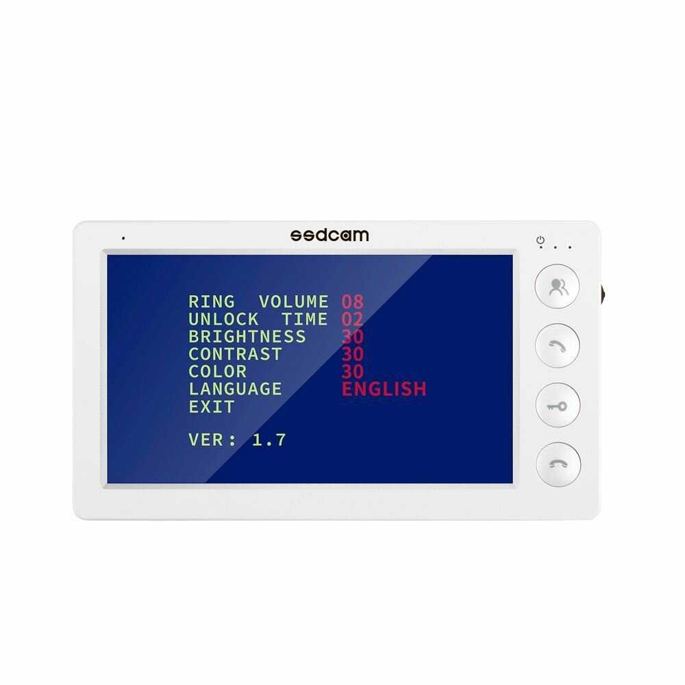 Комплект видеодомофона SSDCAM Видеодомофон с вызывной панелью (SD-7052) фотография 4