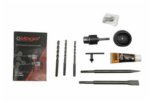 Перфоратор Vega Professional VH 2150E, патрон SDS, 6Дж, 2150Вт, 4200уд/мин фотография 2